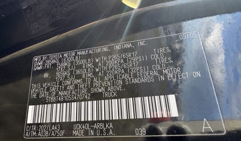 
								2005 Toyota Tundra Limited Access Cab full									