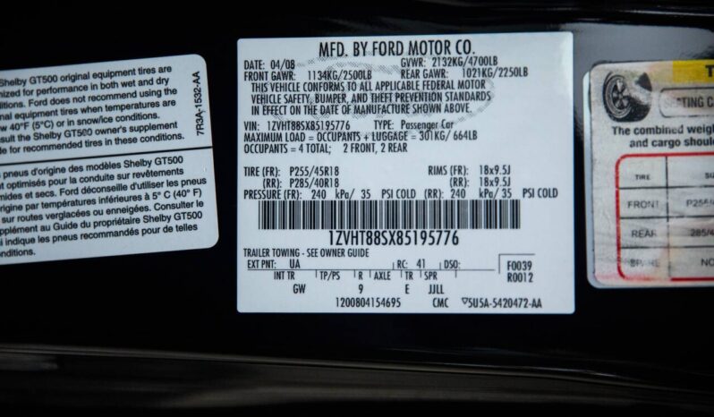 
								2008 Ford Mustang Base 2dr Coupe full									