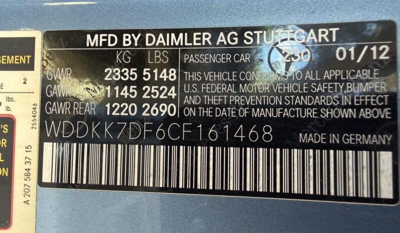 
								2012 Mercedes-Benz E550 Cabriolet full									