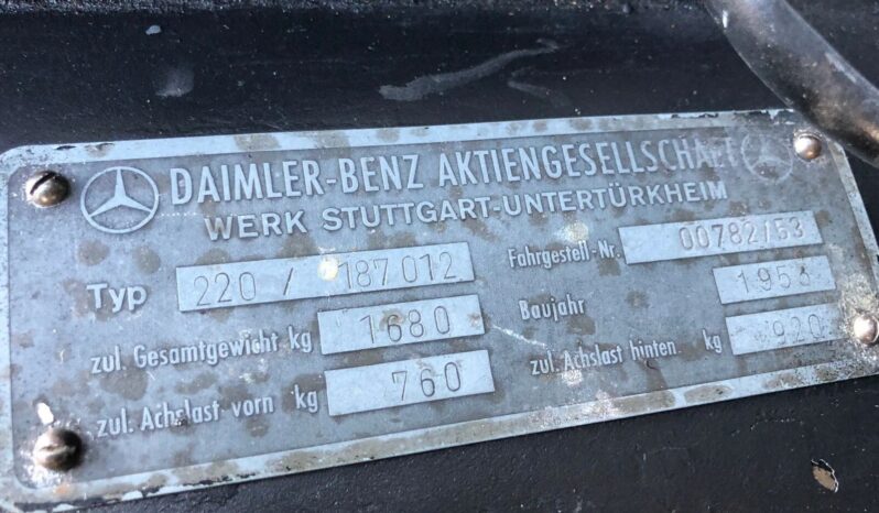 								1953 Mercedes-Benz 200-Series 220A Cabriolet full									