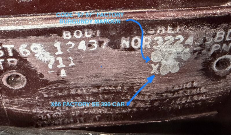 								1969 Chevrolet Camaro X66 FACTORY SS 396 full									