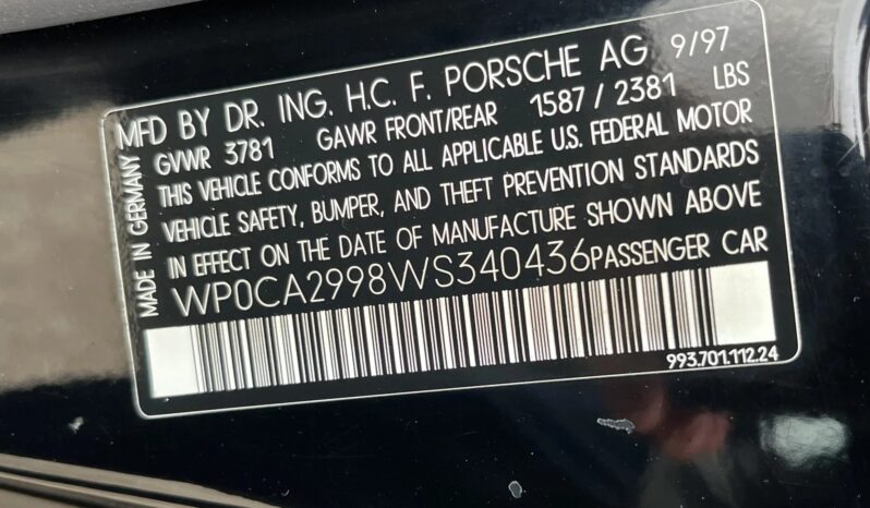 
								1998 Porsche 911 Carrera Cabriolet full									