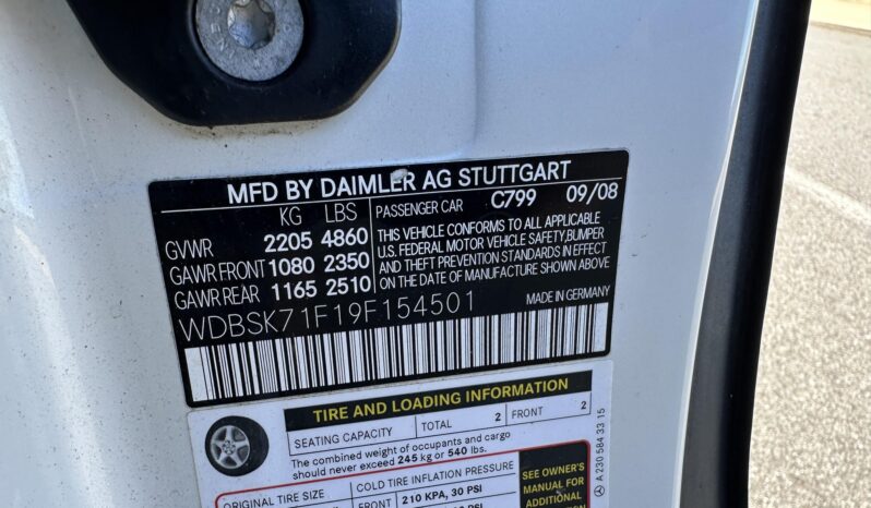 
								2009 Mercedes-Benz SL550 full									