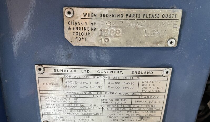 
								1964 Sunbeam Tiger Mk 1 full									