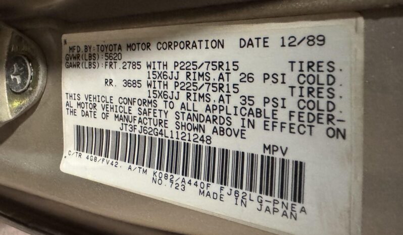 								1990 Toyota Land Cruiser FJ62 full									