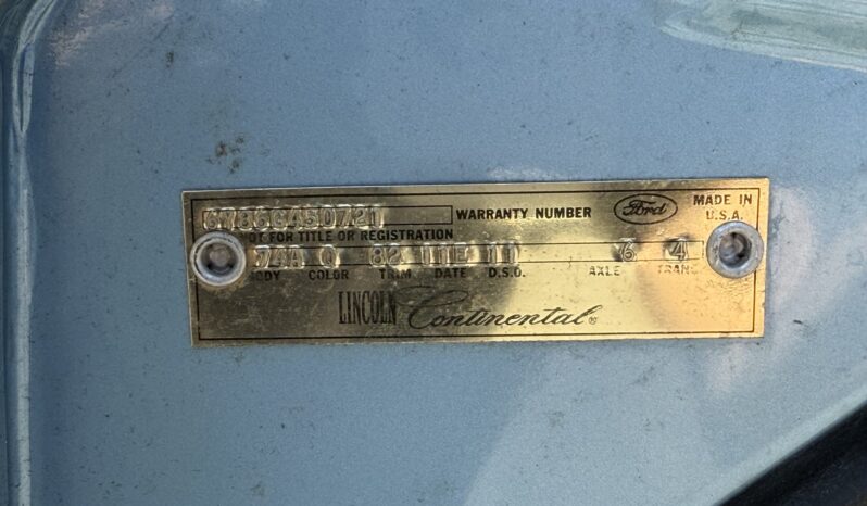 
								1966 Lincoln Continental Convertible full									