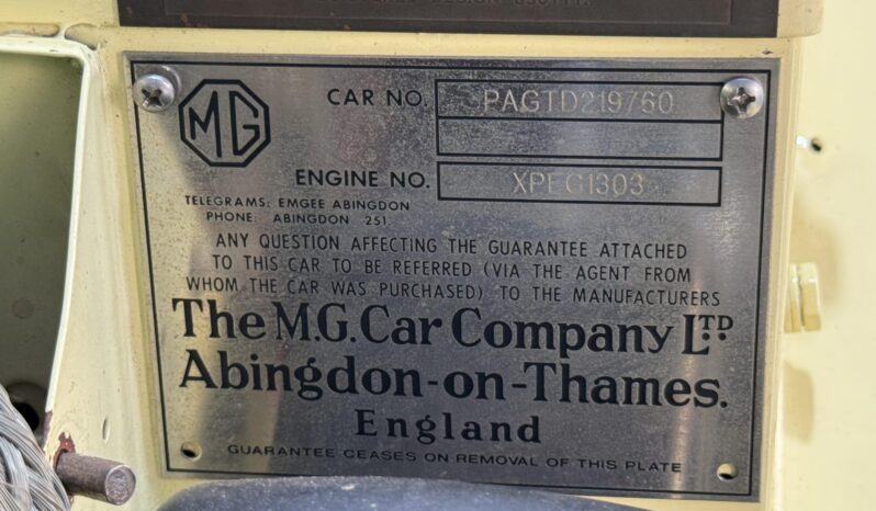 
								1953 MG TD 1.5L-Powered full									