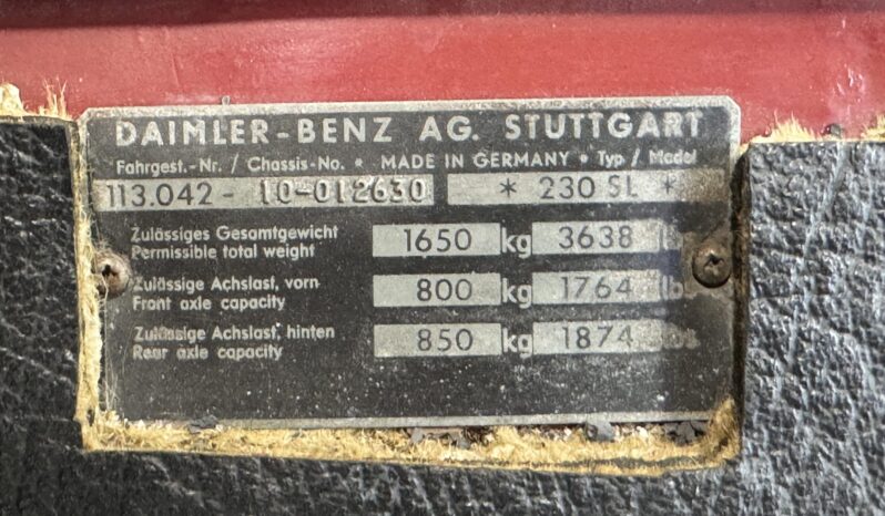 								1966 Mercedes-Benz 230SL 4-Speed full									