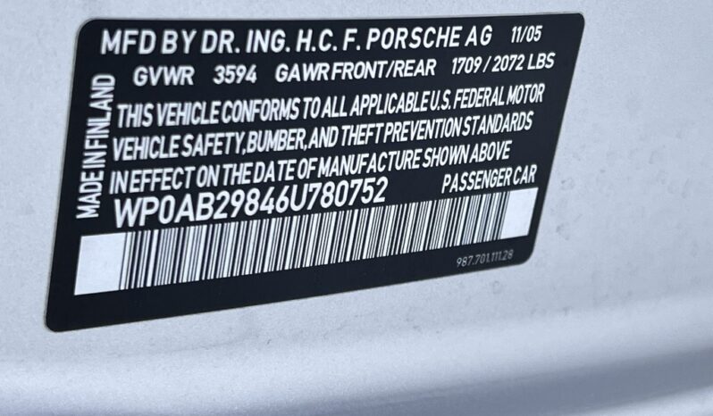 								2006 Porsche Cayman S 6-Speed full									