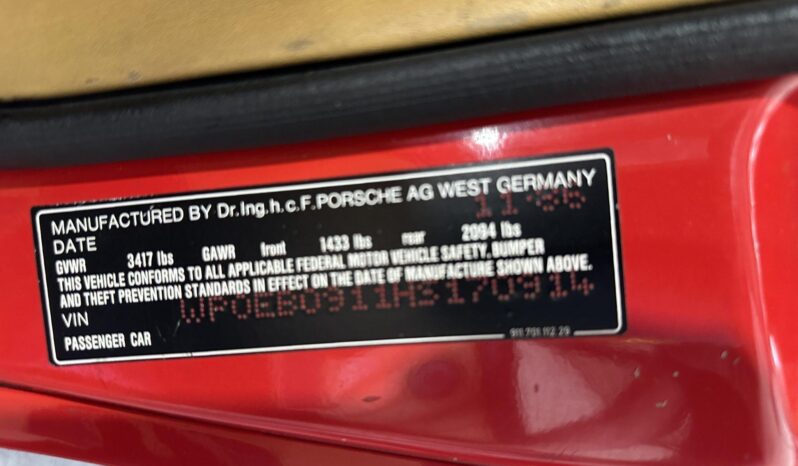 								1987 Porsche 911 Carrera Cabriolet G50 full									