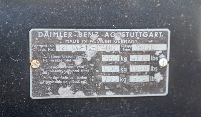 								1962 Mercedes-Benz 190SL full									