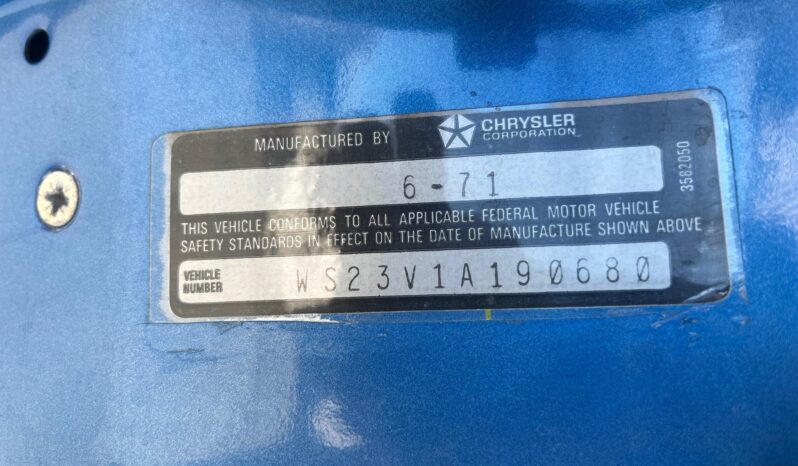 								1971 Dodge Charger RT 440 Six Pack full									