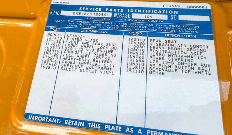 								1972 Chevrolet K5 Blazer 4×4 full									