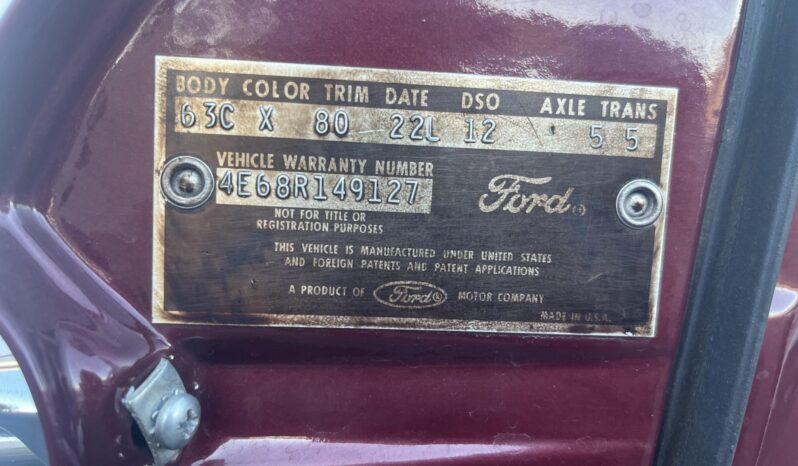 								1964 Ford Galaxie 500XL Fastback R-Code 427 4-Speed full									