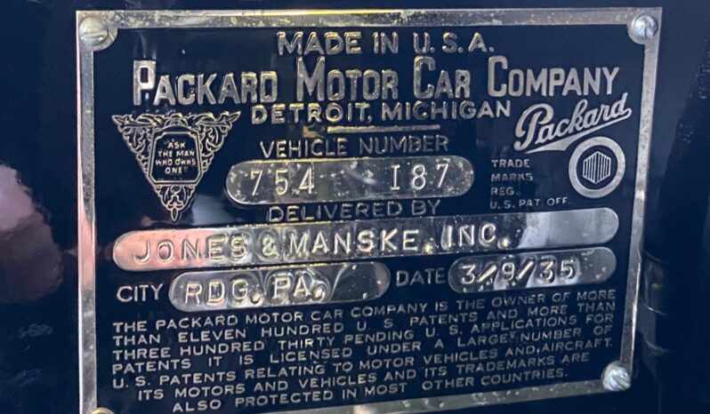 								1934 Packard Super Eight Series 1105 7-Passenger Sedan full									