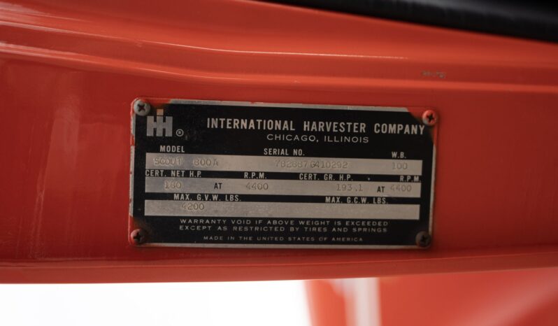 								1970 International Harvester Scout 800A SR-2 4×4 full									