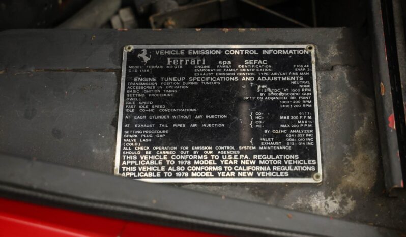 								1978 Ferrari 308 GTB Project full									