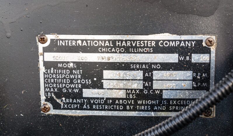 								1967 International Harvester Scout 800 4×4 4-Speed full									