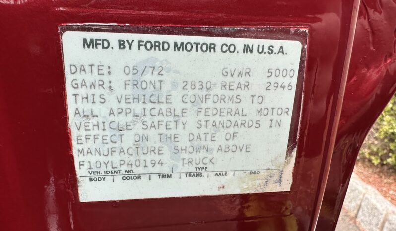 								1972 Ford F-100 Pickup full									