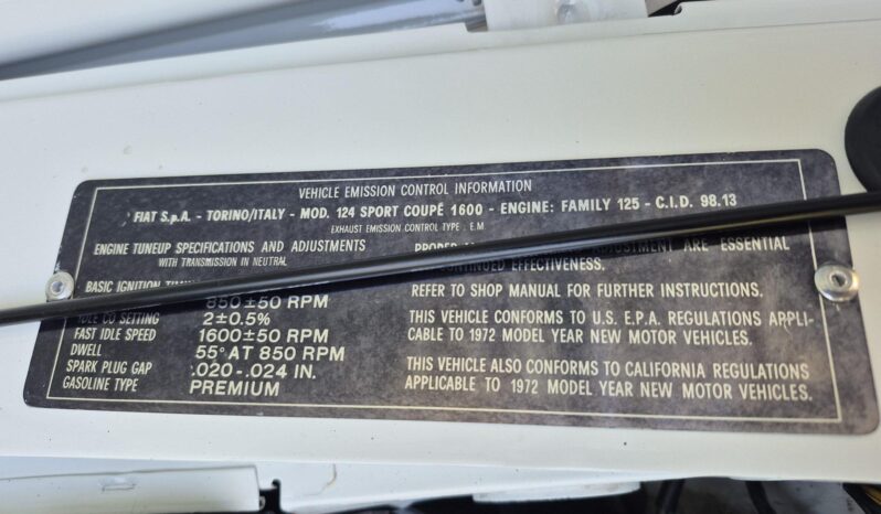 								1972 Fiat 124 Sport Coupe full									