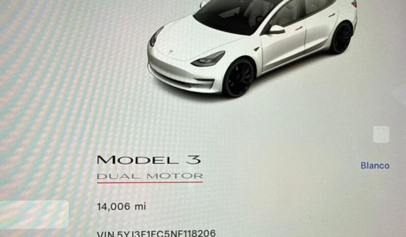 								2022 Tesla Model 3 Performance AWD full									