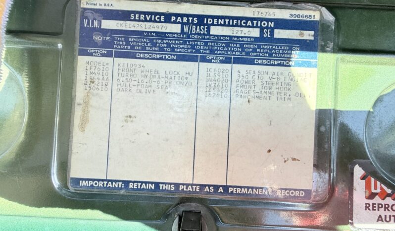 								1972 Chevrolet K10 Custom Pickup 4×4 full									